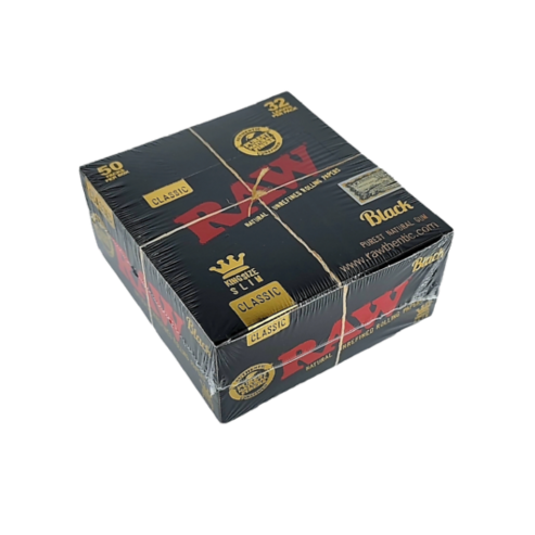 RAW Classic Black Rolling Papers King Size Slim 50/BOX
