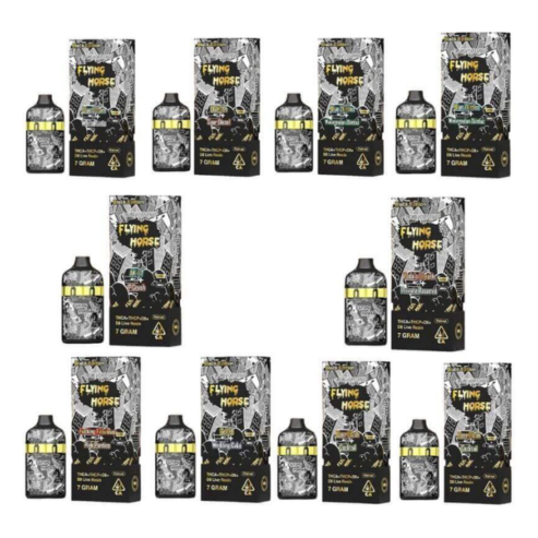Flying Horse Black Edition THCA Disposable Vape 7g 5/BOX