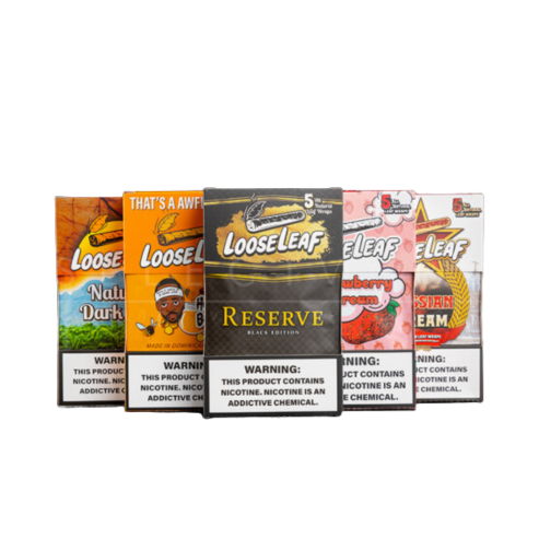 Loose Leaf Wraps 8/BOX Different Flavors