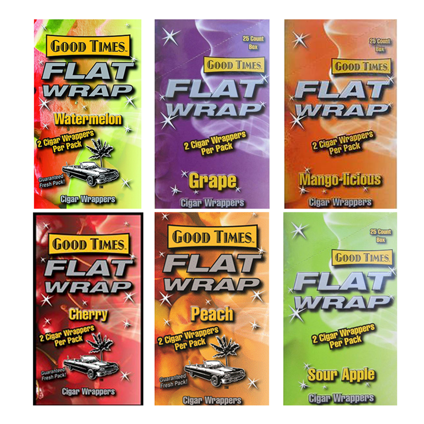Good Times Flat Wrap 79C 25/BOX Different Options