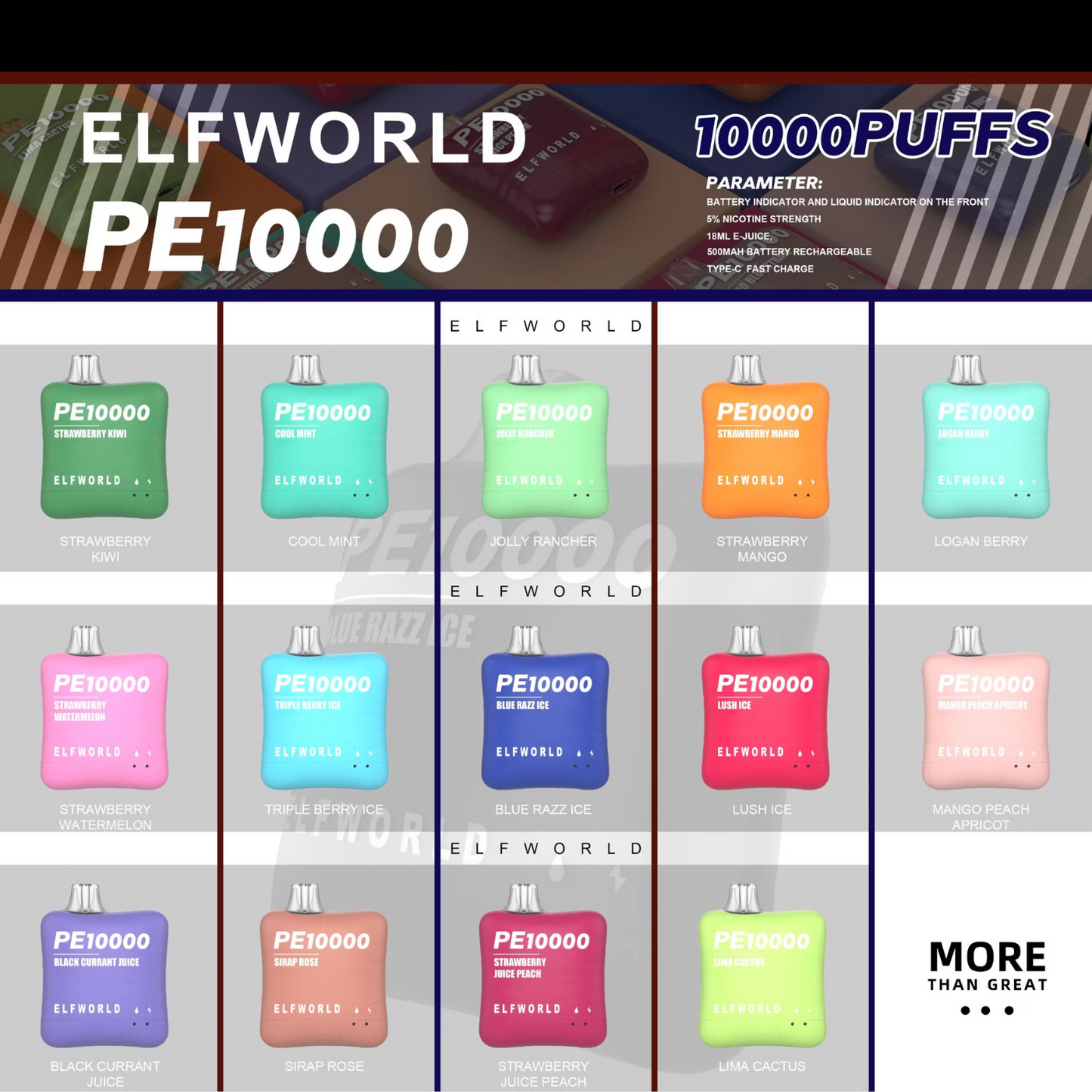 Elfworld PE10000 Disposable Vape