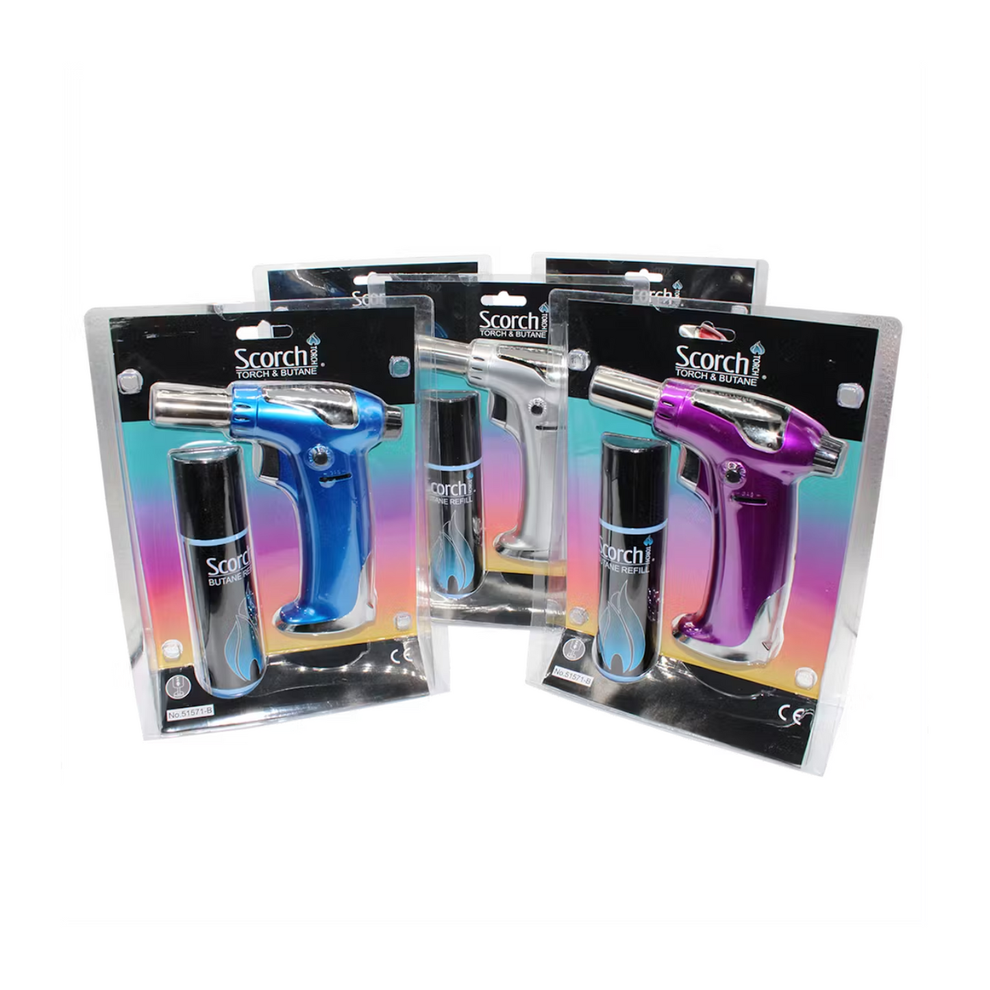 SCORCH Torch Cigar Lighter With Butane Refill Different Options 1/PACK