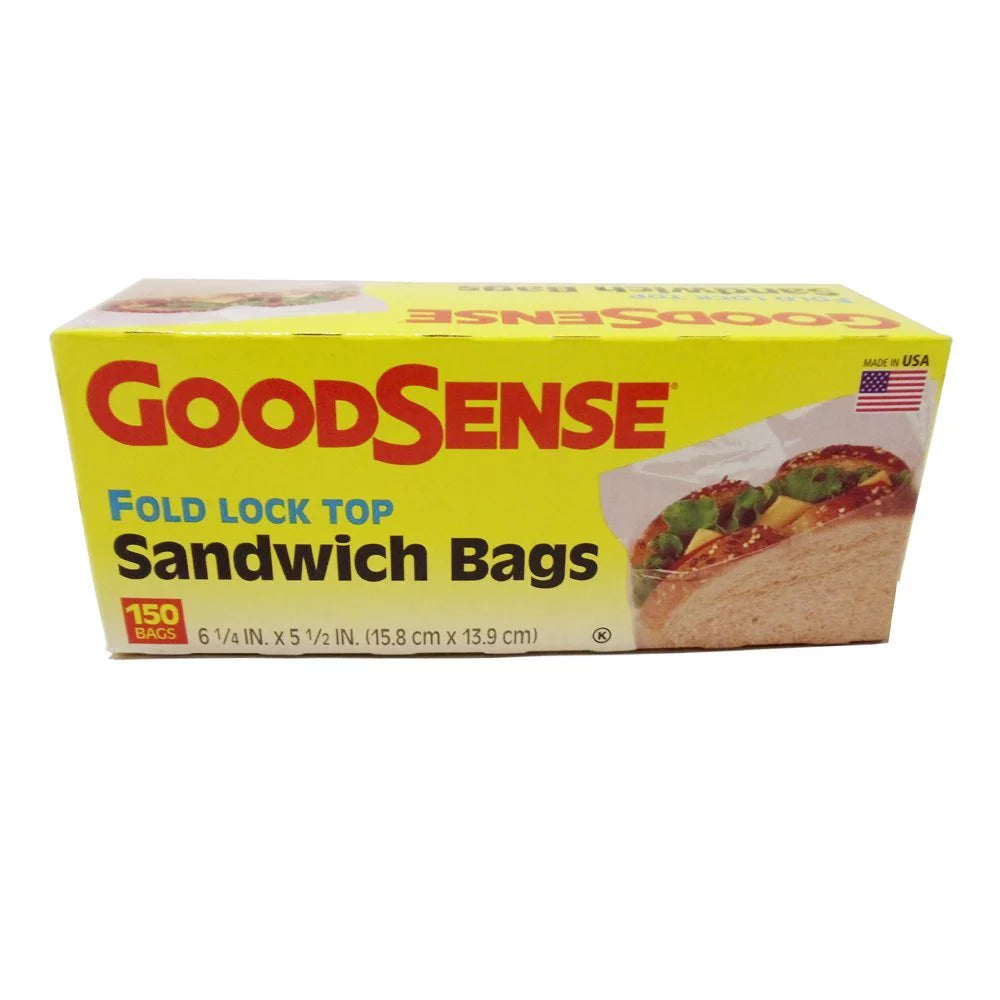 GoodSense Fold Lock Top Sandwich Bags 150