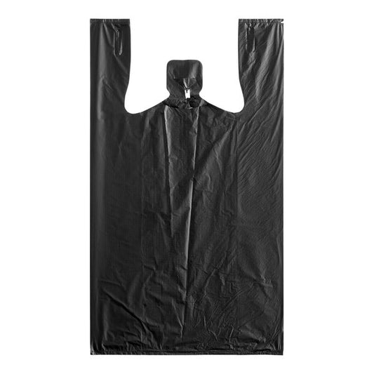 Shopping Bag 1/8 Black T- Shirt Bag