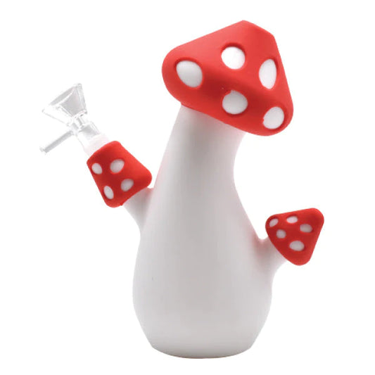 Nugg Life Mushroom Silicone Water Pipe 6.75"