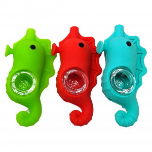 Silicone Seahorse Shape Pipe