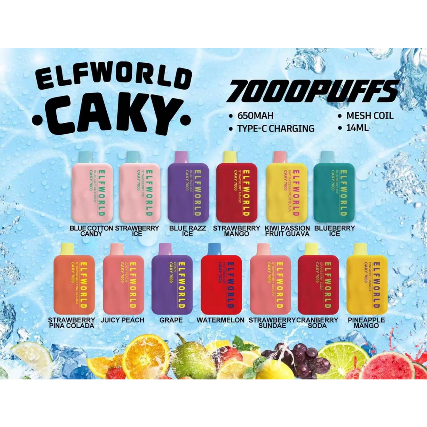 Elfworld Caky 7000 Disposable Vape