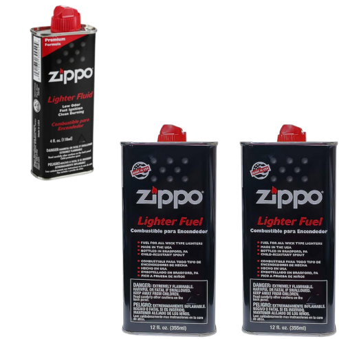 Zippo Lighter Fluid Different Options