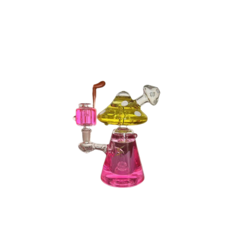 Nugg Life Mushroom Glycerin Water Pipe 7.5"