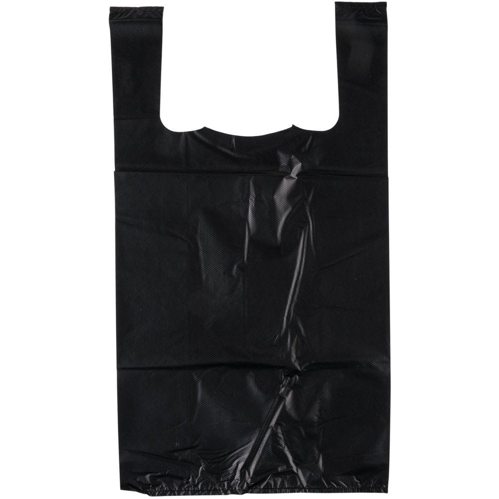 Black Plastic Shopping Bag 1/6