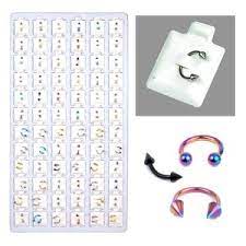 Multiple Design Eye Piercings Refill Tray Display