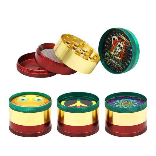 Grinder Rasta Color Assorted Design (H3021)