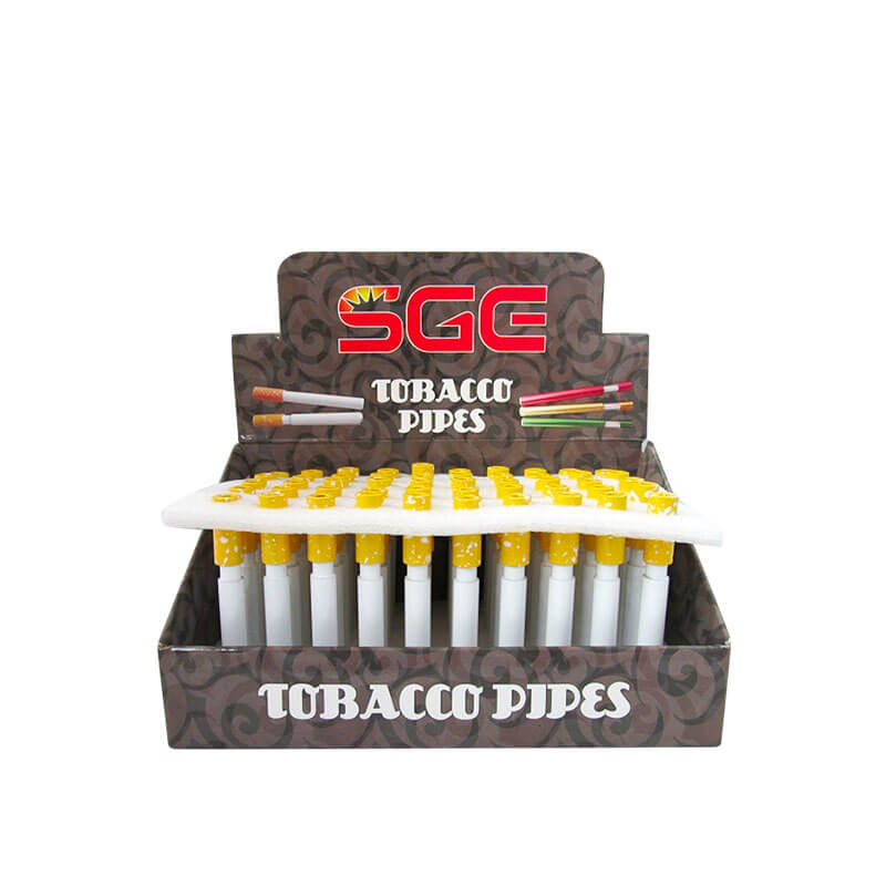 SGE Metal Tobacco Pushable Spring Pipe